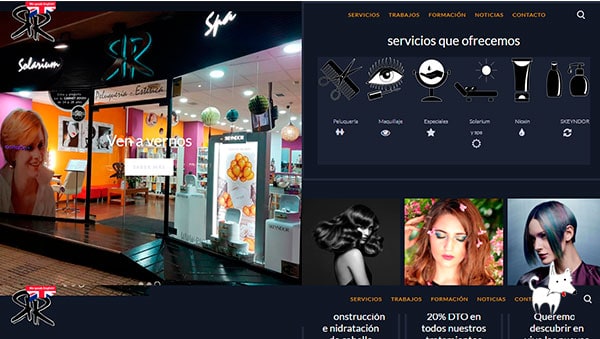 Diseño web para salón de peluquería en Cáceres